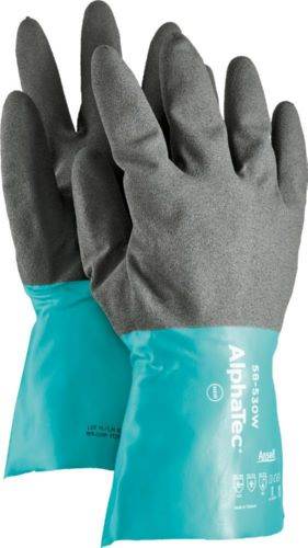 Produktbild Ansell Chemikalienschutzhandschuh AlphaTec 58 530B Größe 10 anthrazit grün