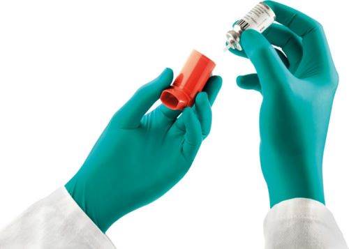 Produktbild Ansell Einweghandschuh 100 Stück grün TouchNTuff 93 300 Größe 9.5 bis 10 bild 7