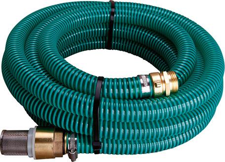 Produktbild APD  Saugschlauchgarnitur grün transparent 1 Zoll IG/AG 7 Meter