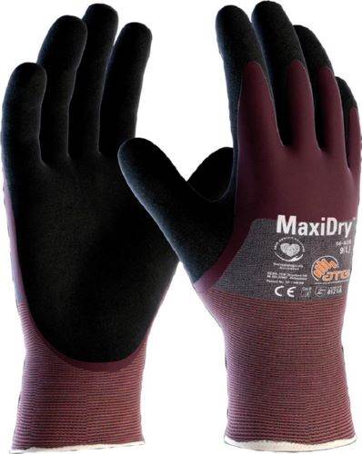 Produktbild ATG Schnittschutzhandschuh Maxi Dry 3/4 beschichtet Größe 7 grau lila schwarz