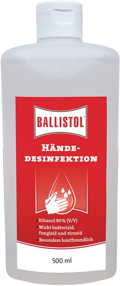 Produktbild Ballistol Händedesinfektion Flasche mit 500 ml