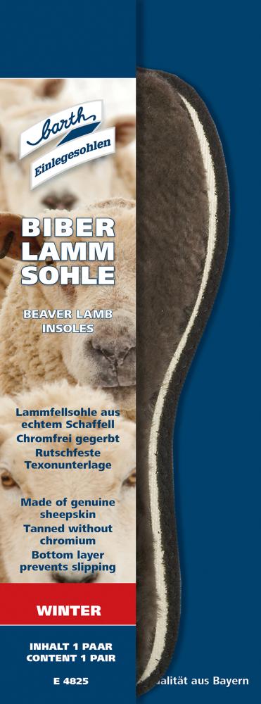 Produktbild Barth Biber Lamm Sohle Gr. 37