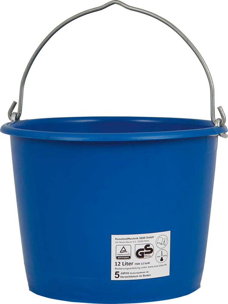 Produktbild Jopa Baueimer 12 L blau mit Metalösenbügel 6mm