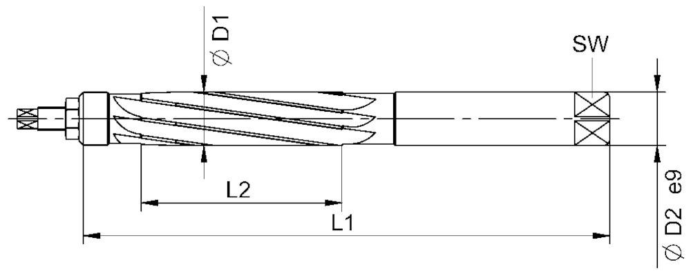 Produktbild Beck Handreibahle DIN859 HSS 19,0mm bild 4
