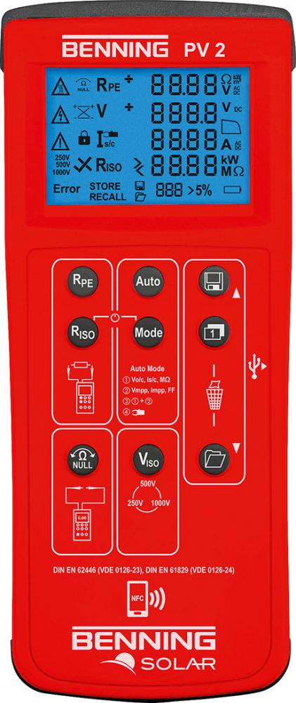Produktbild BENNING PV-Installationstester und Kennlinienmessgerät PV 2
