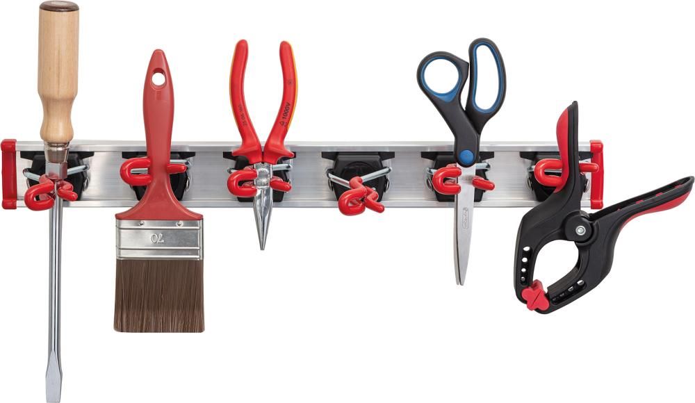 Produktbild Bruns Gerätehalter Set Mini Führungsschiene mit 6 Gerätehalter bild 2