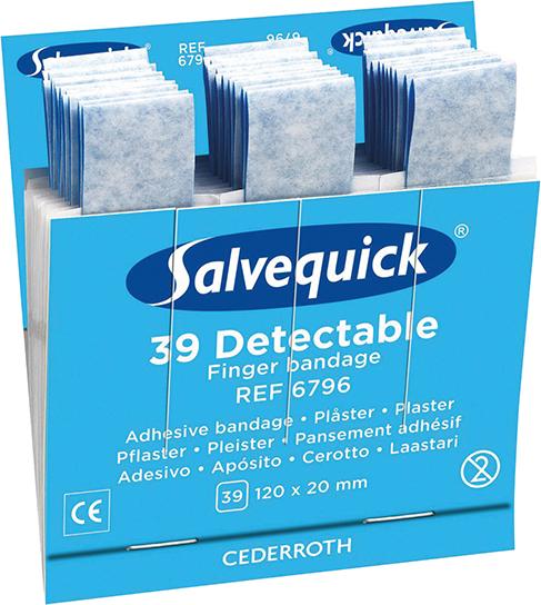 Produktbild Cederroth Nachfüllpack Salvequick detektierbare Fingerverbände