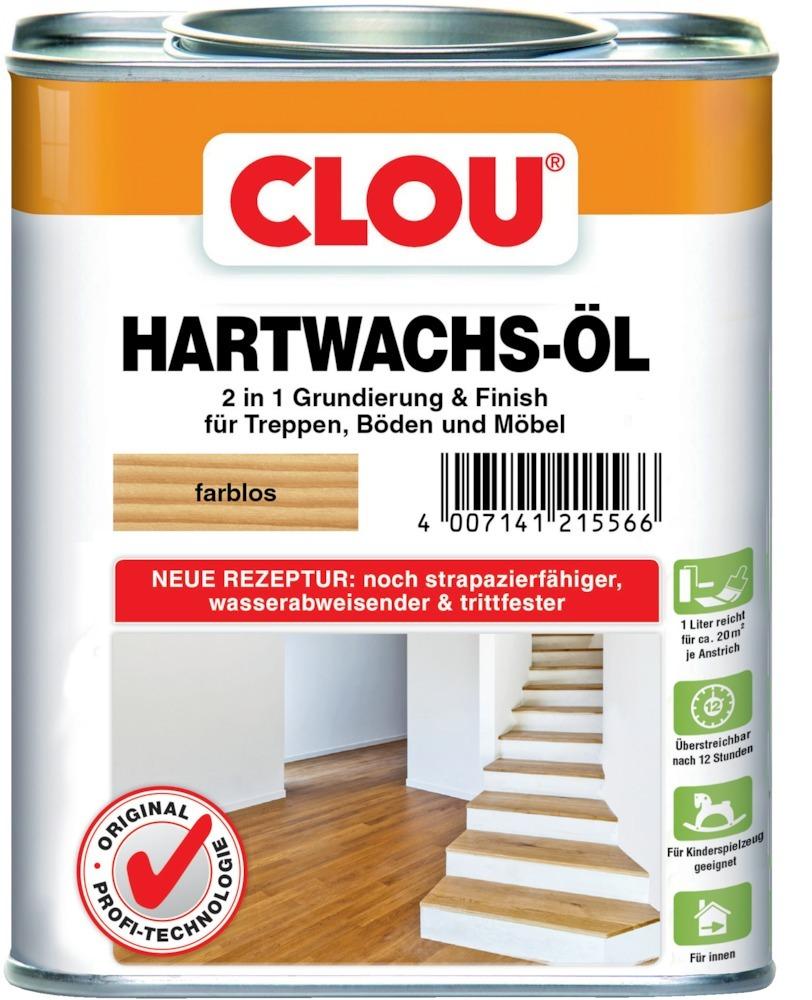 Produktbild Clou Hartwachsöl farblos Dose mit 2500 ml