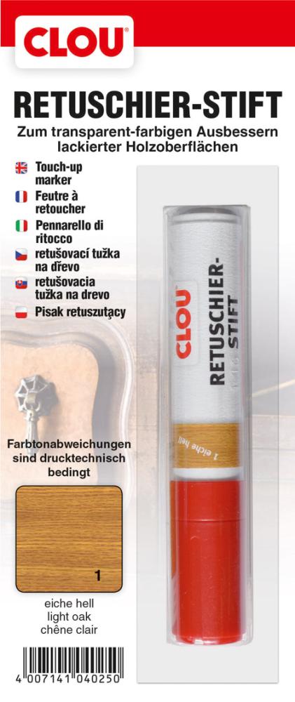 Produktbild Clou Retuschierstift für Oberflächenschäden buche Stift mit 25 Gramm