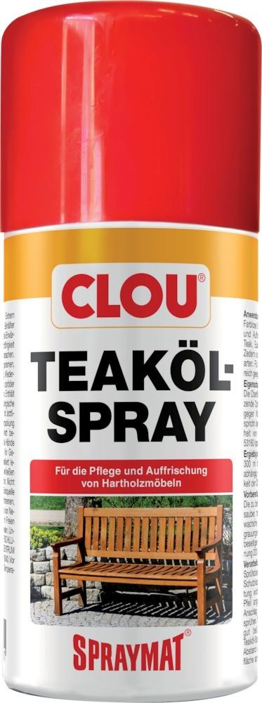 Produktbild Clou Teaköl Spray farblos Spraydosen mit 300 ml