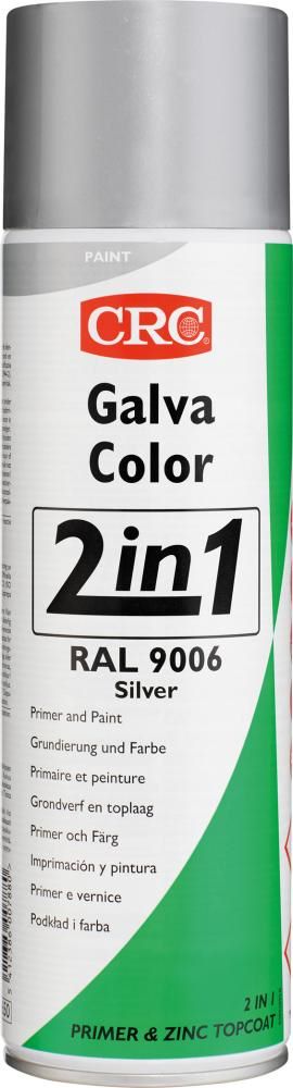 Produktbild CRC Rostschutz Korrosionsschutzlack Galvacolor 2 in 1 silber Sprühdose mit 500 ml