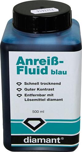 Produktbild Diamant Anreiß Fluid blau Flasche mit 500 ml