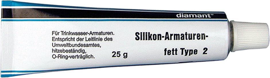 Produktbild Diamant Silikonfett Type 2 für Trinkwasserarmaturen Tube mit 25 g