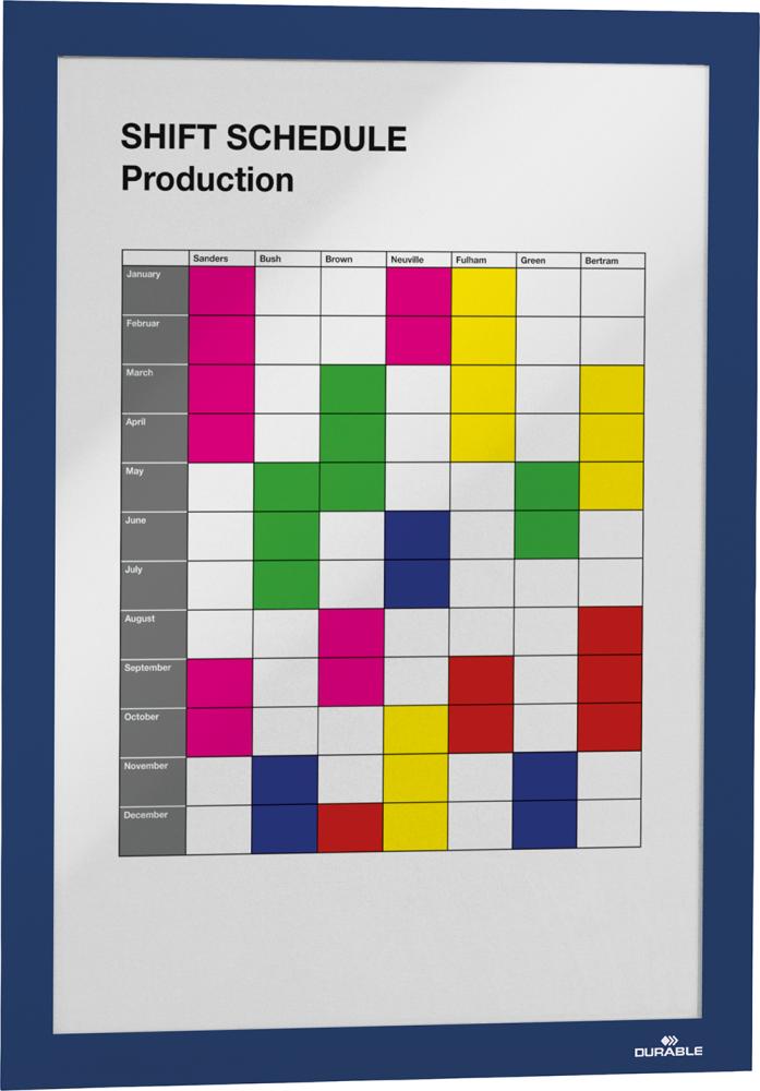 Produktbild Durable Informationsrahmen A4 selbstklebend blau 2 Stück bild 3