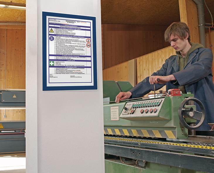 Produktbild Durable Informationsrahmen A4 selbstklebend blau 2 Stück bild 5