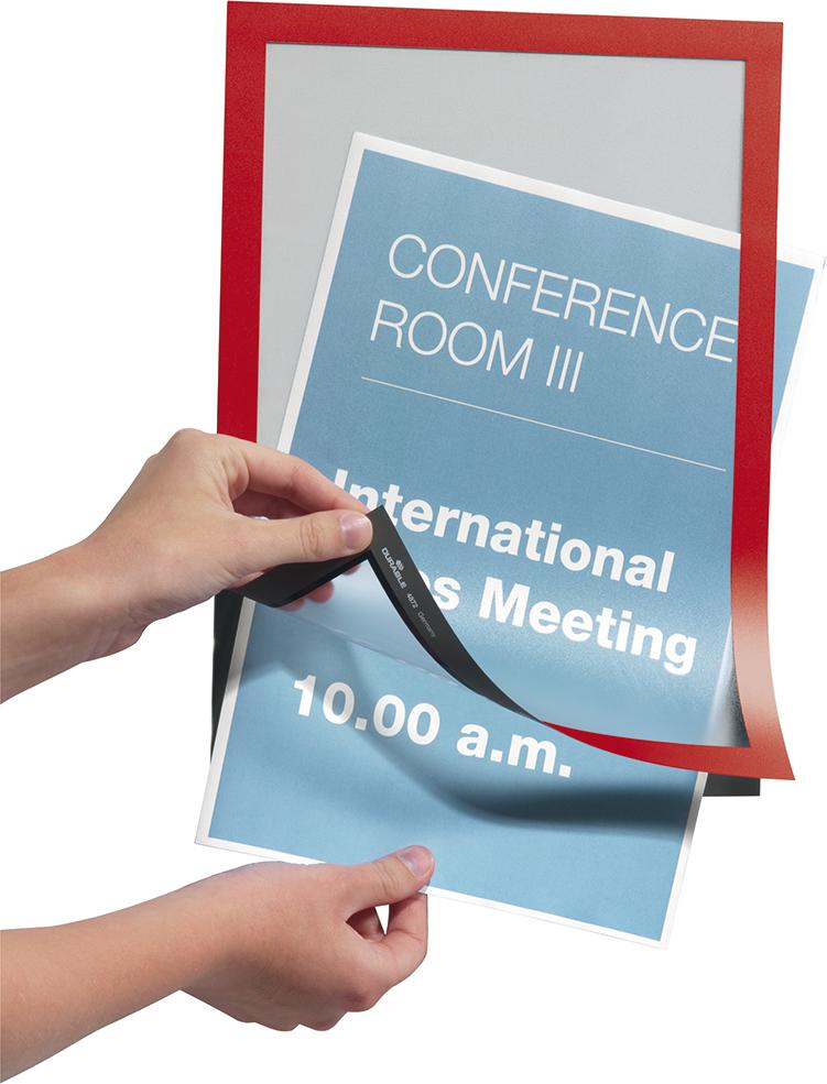 Produktbild Durable Informationsrahmen A4 selbstklebend rot 2 Stück bild 2