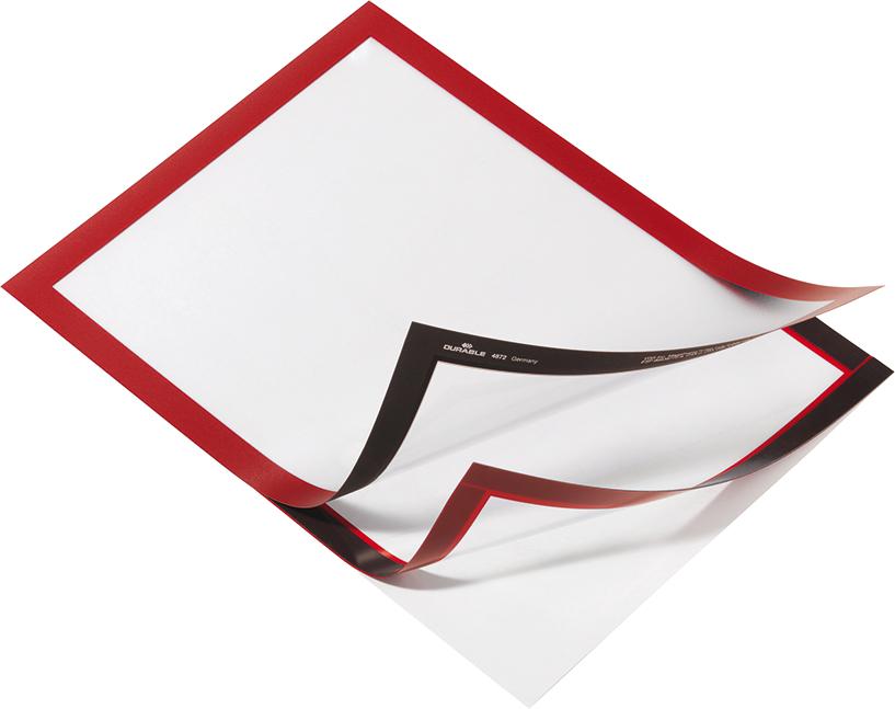 Produktbild Durable Informationsrahmen A4 selbstklebend rot 2 Stück bild 4