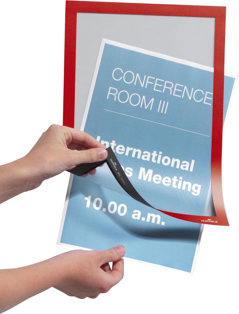 Produktbild Durable Informationsrahmen A4 selbstklebend rot 2 Stück bild 7