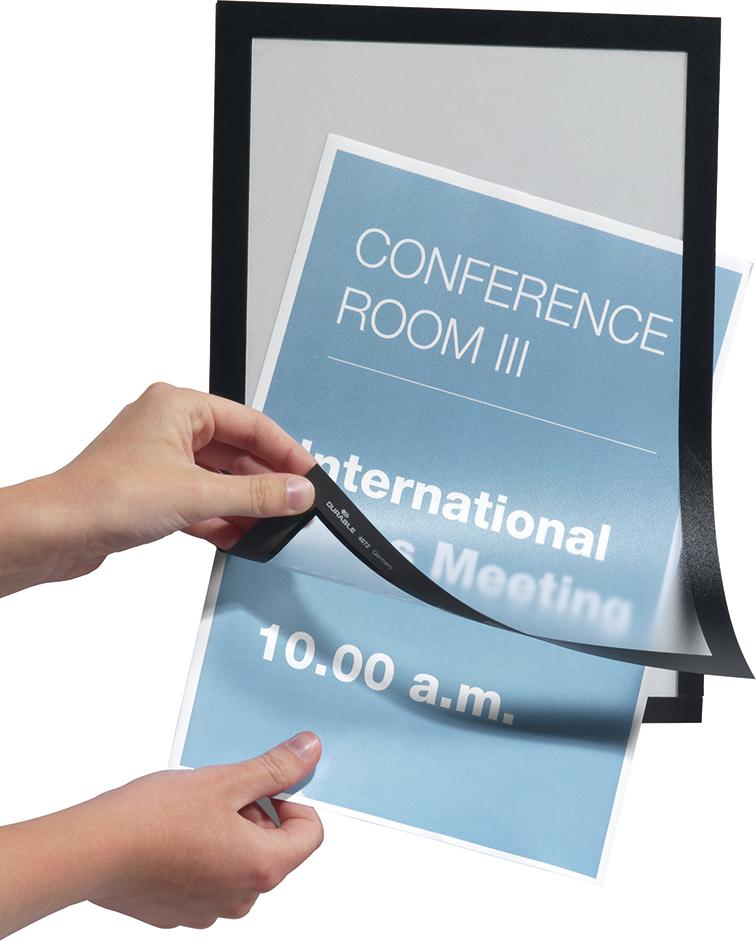 Produktbild Durable Informationsrahmen A4 selbstklebend schwarz 2 Stück bild 2