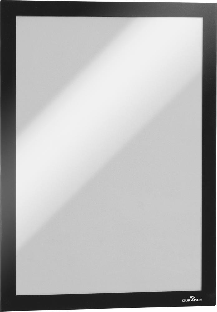 Produktbild Durable Informationsrahmen A4 selbstklebend schwarz 2 Stück