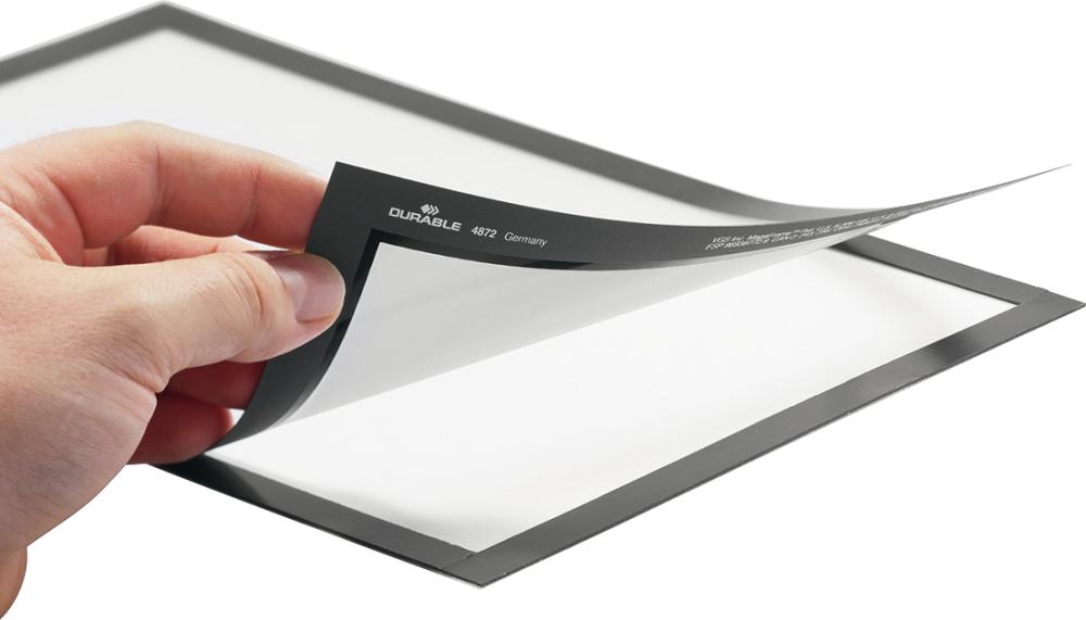 Produktbild Durable Informationsrahmen A4 selbstklebend schwarz 2 Stück bild 3