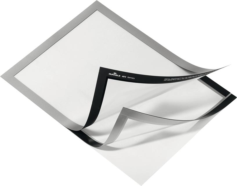 Produktbild Durable Informationsrahmen A4 selbstklebend silber 2 Stück bild 2