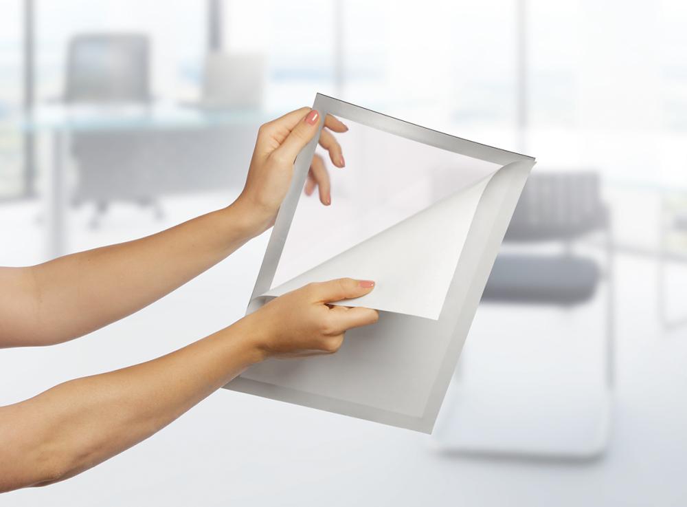 Produktbild Durable Informationsrahmen A4 selbstklebend silber 2 Stück bild 4