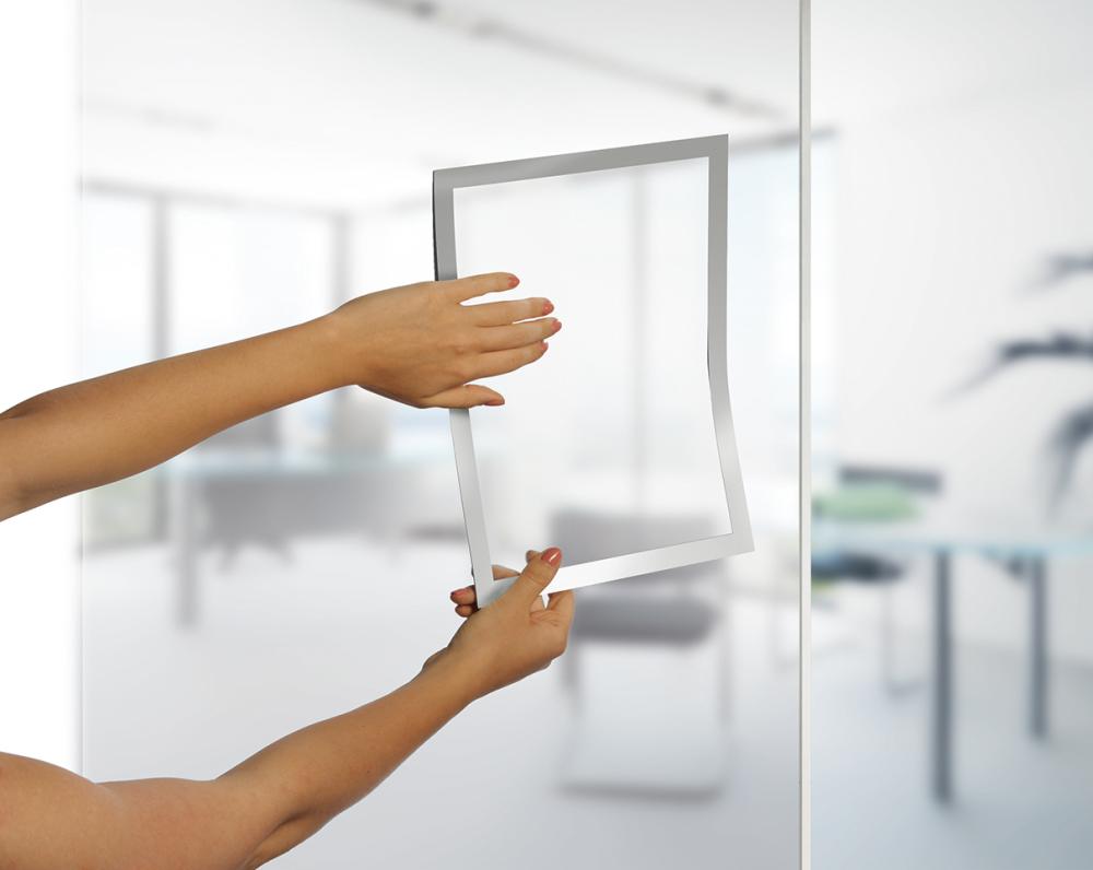 Produktbild Durable Informationsrahmen A4 selbstklebend silber 2 Stück bild 5