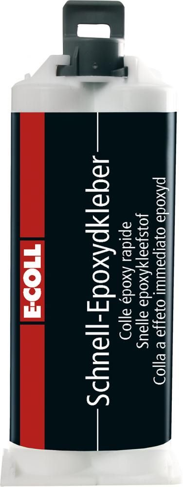 Produktbild E-Coll Klebstoff Schnell Epoxyd Kleber Doppelkammerkartusche mit 50 g