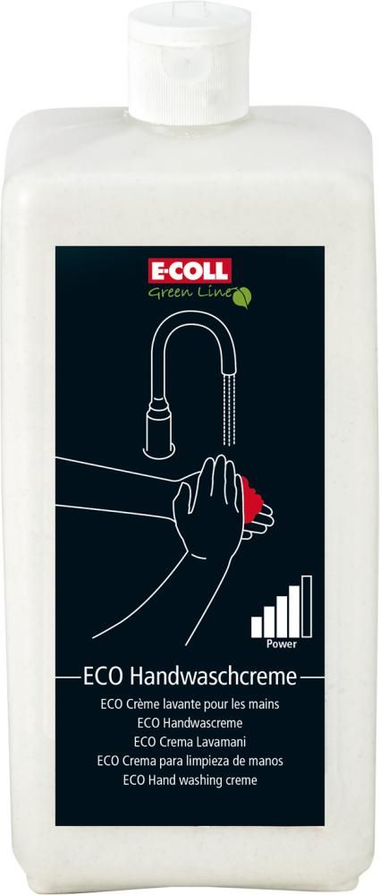 Produktbild E-Coll Handwaschcreme Eco PU frei Flasche mit 1 Liter