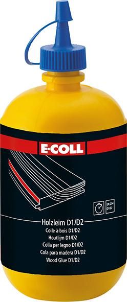 Produktbild E-Coll Holzleim D1/D2 transparent schnellfest Flasche mit 750 g