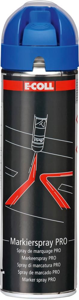 Produktbild E-Coll Markierspray Pro blau Sprühdose mit 500 ml