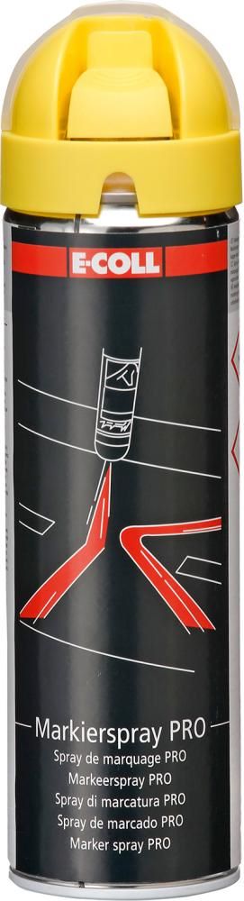 Produktbild E-Coll Markierspray Pro gelb Sprühdose mit 500 ml
