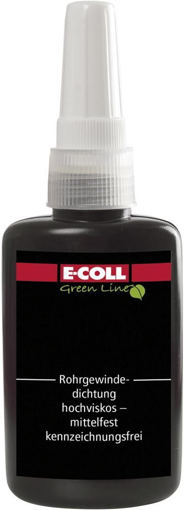Produktbild E-Coll Rohrgewindekleber mittelfest hochviskos Flasche mit 50 g