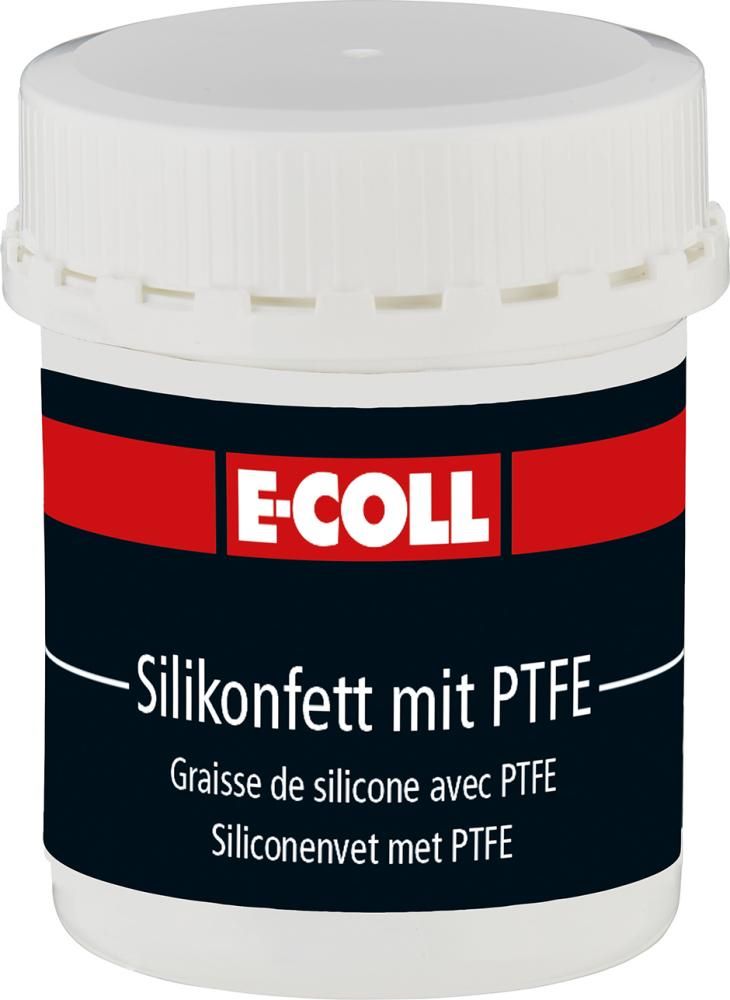 Produktbild E-Coll Silikonfett mit PTFE farblos Dose mit 80 g