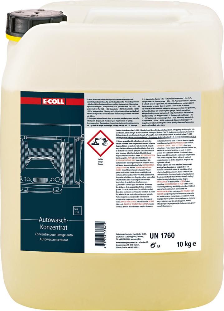 Produktbild E-Coll Universalreiniger Autowaschkonzentrat Kanister mit 10 kg