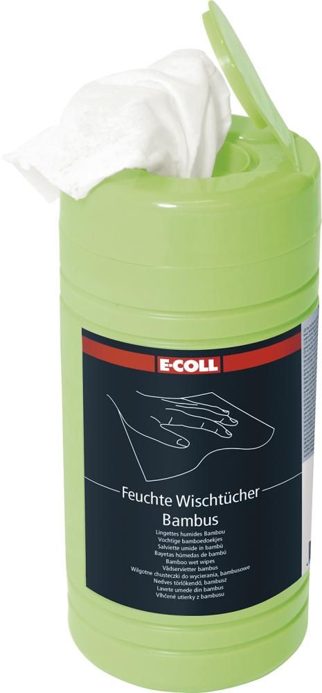 Produktbild E-Coll Wischtücher Bambus Dose mit 80 Tücher