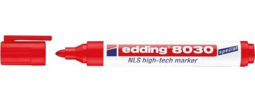 Produktbild Edding Permanent HighTech Marker 8030NLS rot 1,5 bis 3 mm bild 2