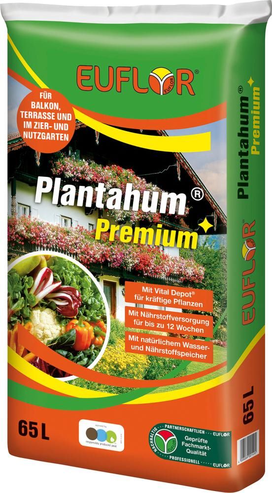 Produktbild Euflor Plantahum Pflanzerde Premium torffrei 65 Liter