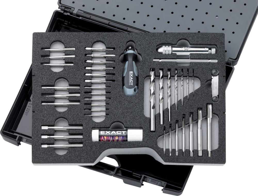 Produktbild Exact Gewindeschneidwerkzeug Set HSS 61 teilig M3 bis M12 bild 2