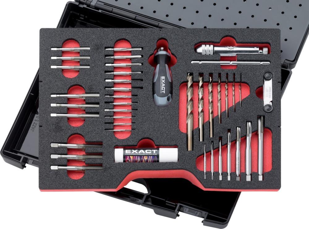 Produktbild Exact Gewindeschneidwerkzeug Set HSSE 61-teilig M3-M12