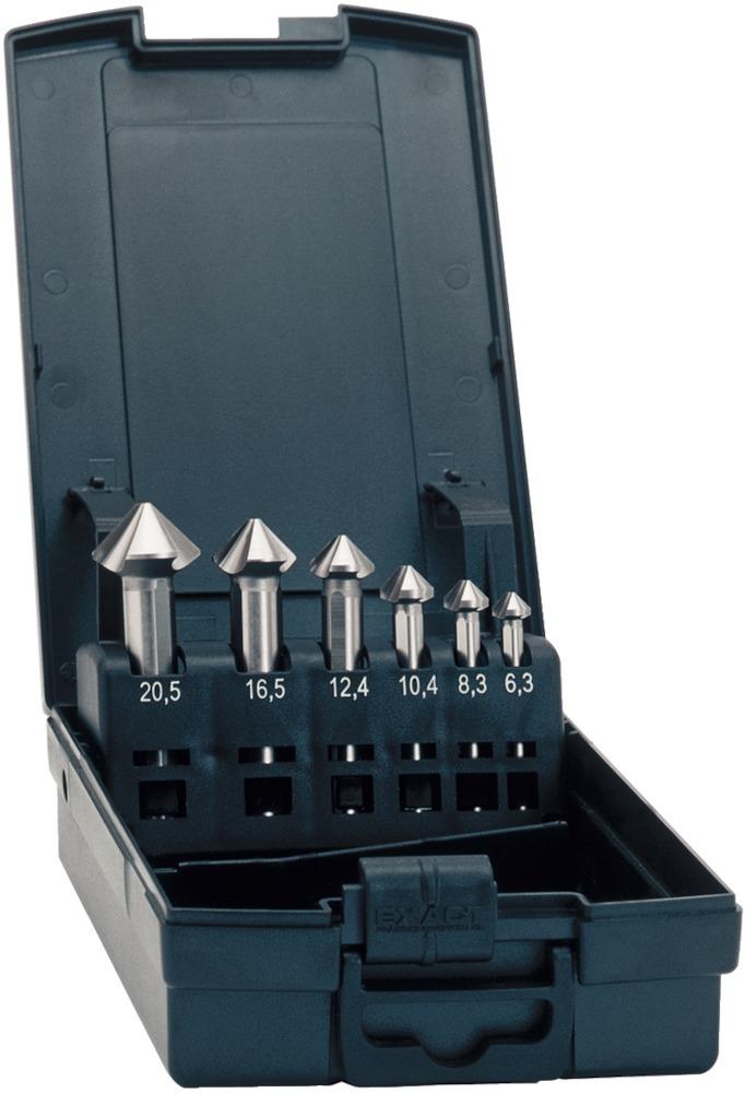 Produktbild Exact Kegelsenker Set Advanced DIN335 Form C 90Grad CBN geschliffen 6,3-25,0mm