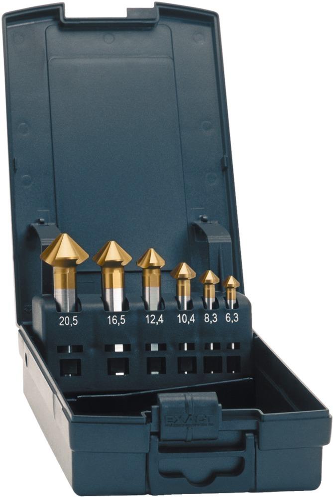 Produktbild Exact Kegelsenker Set Advanced TiN Form C 90Grad 6,3-20,5mm