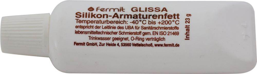 Produktbild Fermit Glissa Silikonfett Armaturenfett Tube mit 60 Gramm