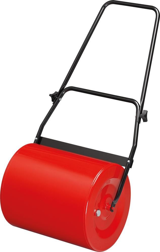 Produktbild Flora Rasenwalze 60 Liter aus Metall rot schwarz 50 cm x 40 cm