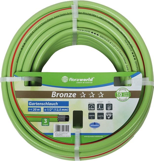 Produktbild Floraworld Gartenwasserschlauch 20 mm 3/4 Zoll 50 m Bronze