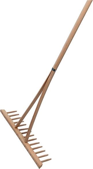 Produktbild Floraworld Heurechen 14 Zinken Arbeitsbreite 540 mm mit Holzstiel