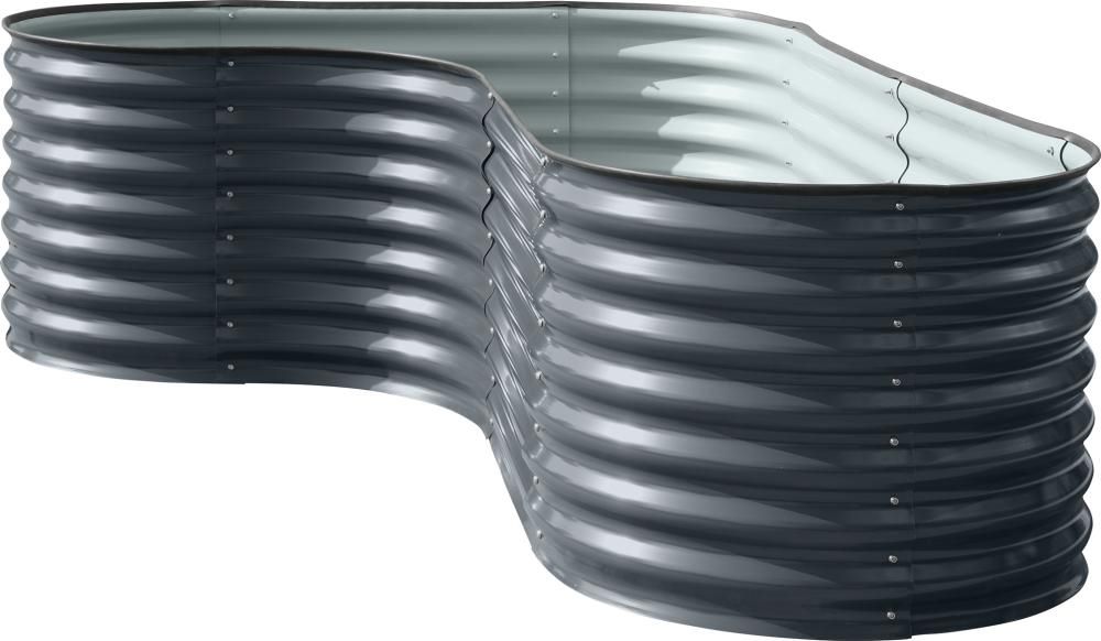 Produktbild Floraworld Eckhochbeet Welle 82 x 80 x 240 cm