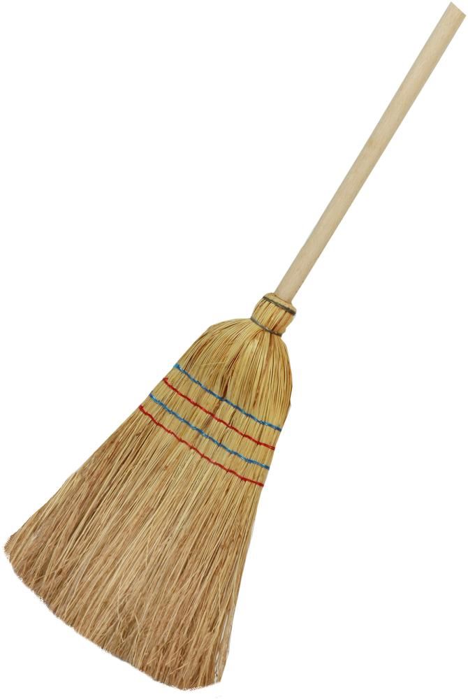 Produktbild Floraworld Reisstrohbesen 4 Naht mit Stiel 140 cm