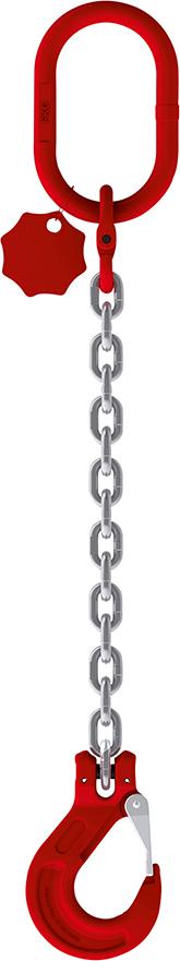 Produktbild Force Ketten Kettengehänge verzinkt 1 Strang Länge 1m Tragkraft 90-2t
